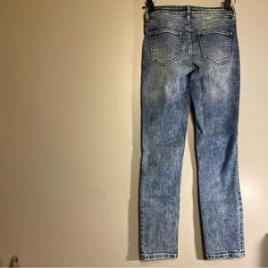 Black Daisy Jamie Relaxed Skinny Junior Jeans Distressed Bedazzled 0/24